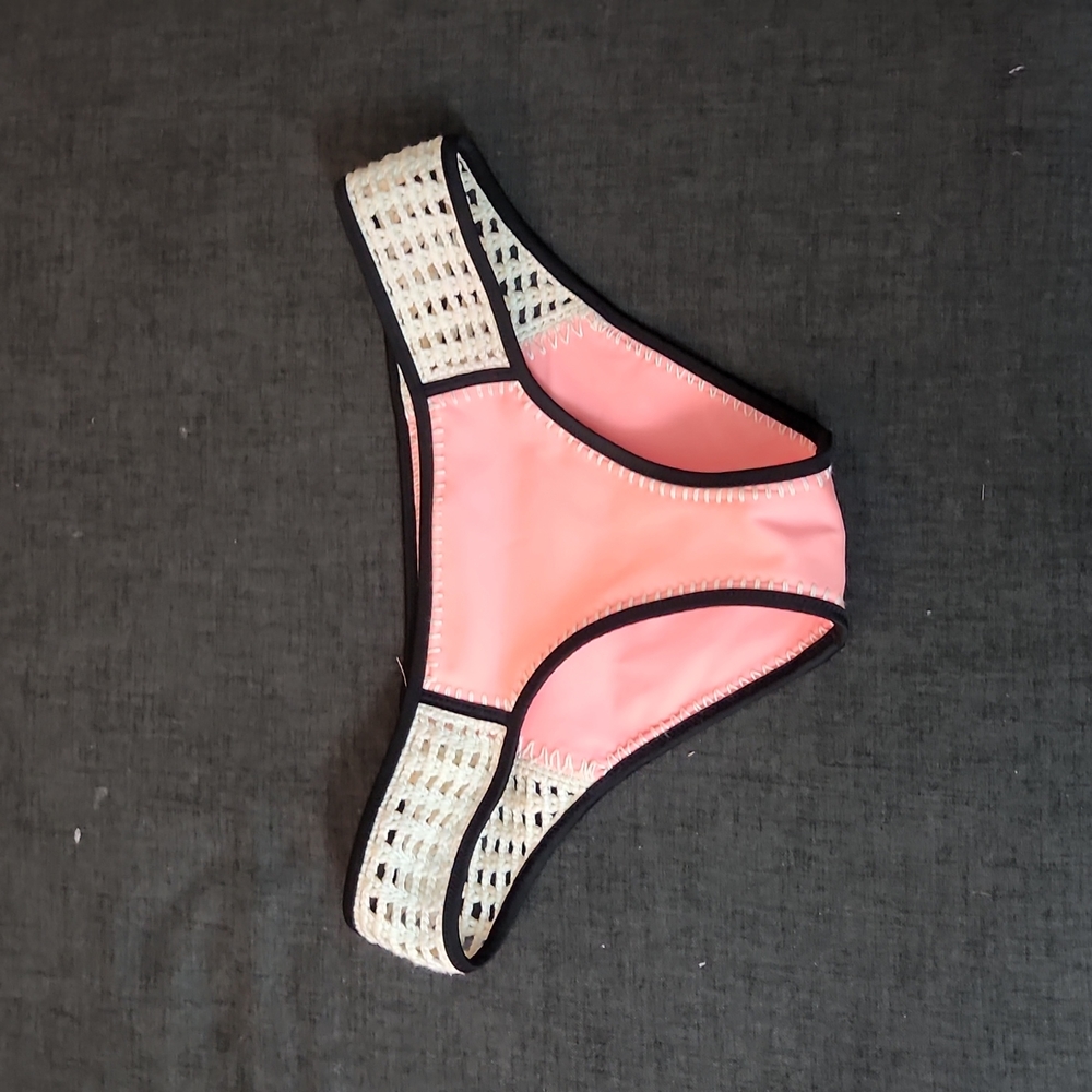2/$25 or 3/$30 Victoria's Secret Knit & Neon Orange Bikini Bottom SzS